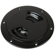Sea-Dog Quarter-Turn Smooth Deck Plate w/Internal Collar - Black - 8