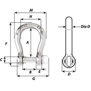 Wichard Self-Locking Bow Shackle - Diameter 6mm - 1/4