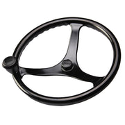 Edson Power Wheel Black w/Black Nut  Black Knob - 14.5
