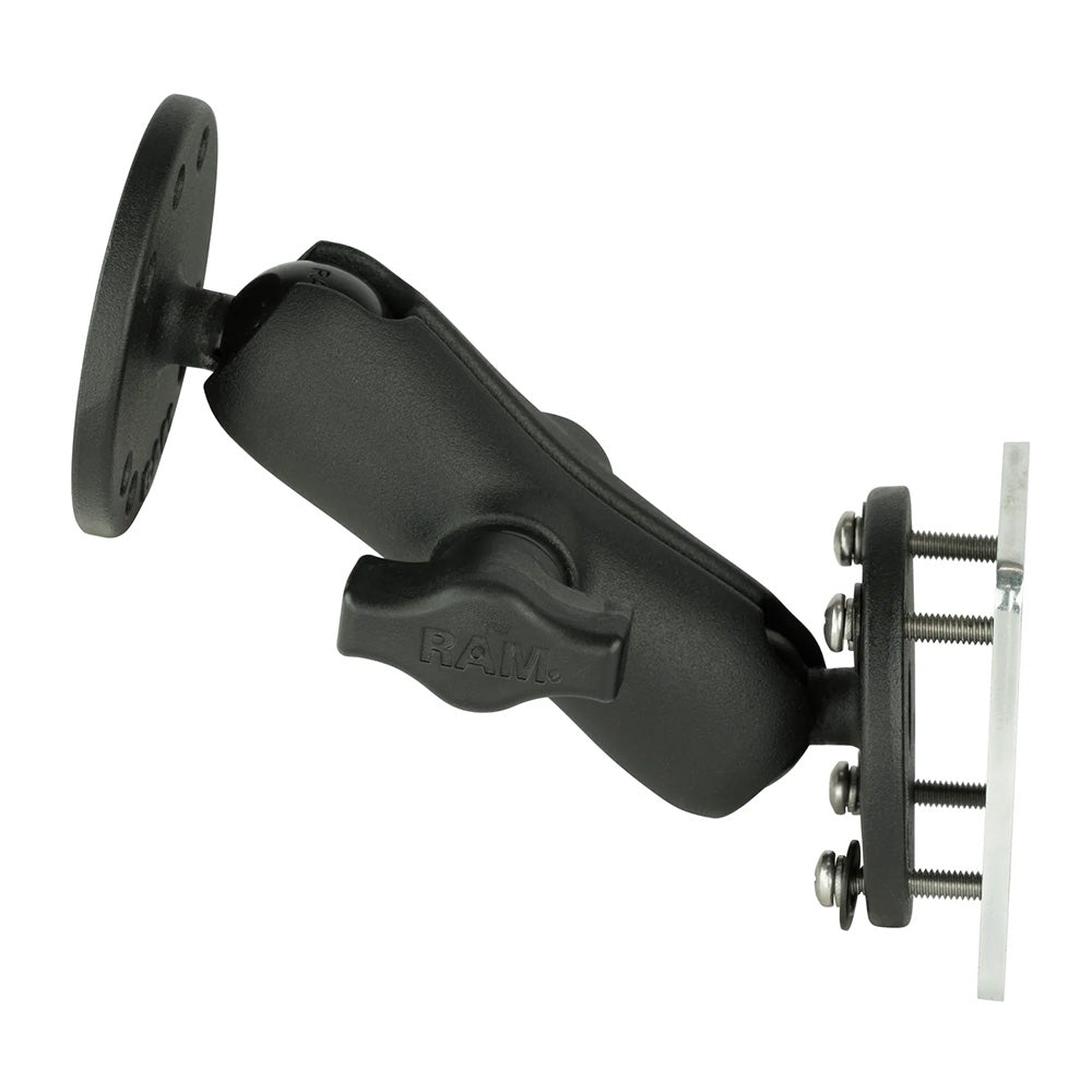 RAM Mount Double Ball Mount w/Backing Plate [RAM-B-101U-225B2]