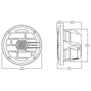 Roswell R Series 7.7 Marine Speakers - Anthracite Grille - 80W RMS  160W Peak Power [C920-1912]