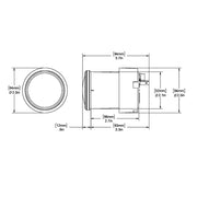 Ritchie X-23WW RitchieSport Compass - Dash Mount - White/Black [X-23WW]