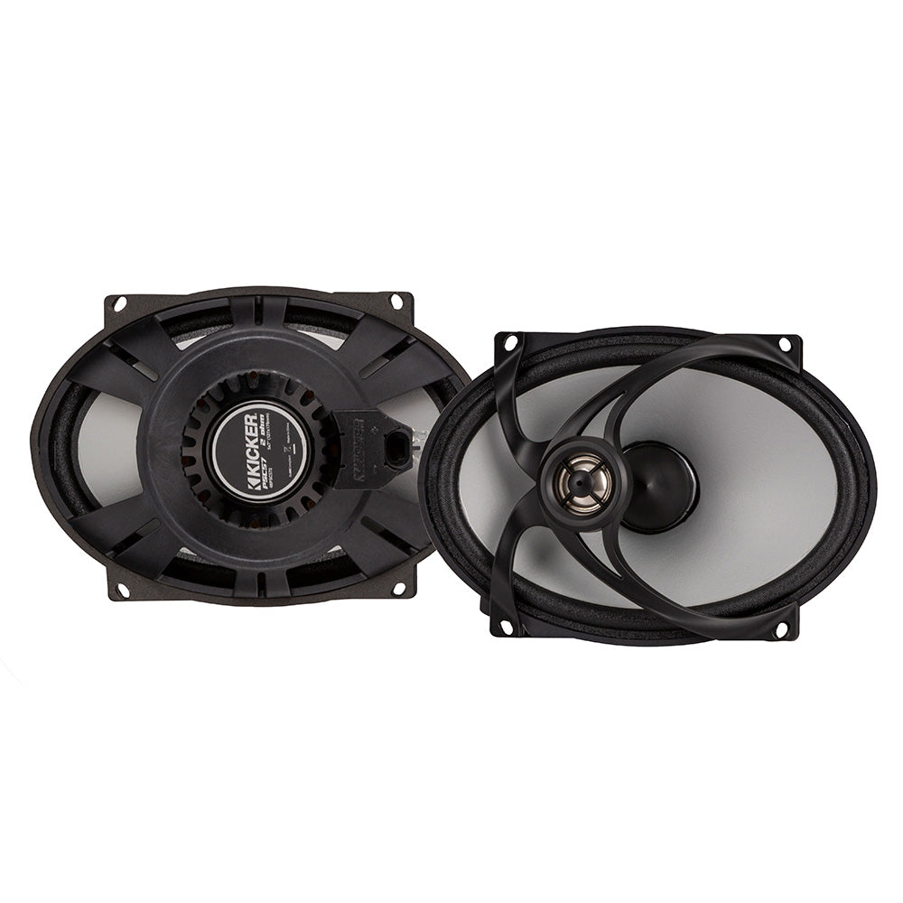 KICKER PSC572 5x7" Harley Davidson Replacement Coaxial Speakers - 2-Ohm, Black [48PSC572]