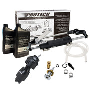 Uflex PROTECH 2.1 Front Mount Tilt OB Hydraulic System - Includes UP28T Helm Pump, Oil, UC128TS-2 Cylinder,  X52 Tilt - No Hoses [PROTECH 2.1T]
