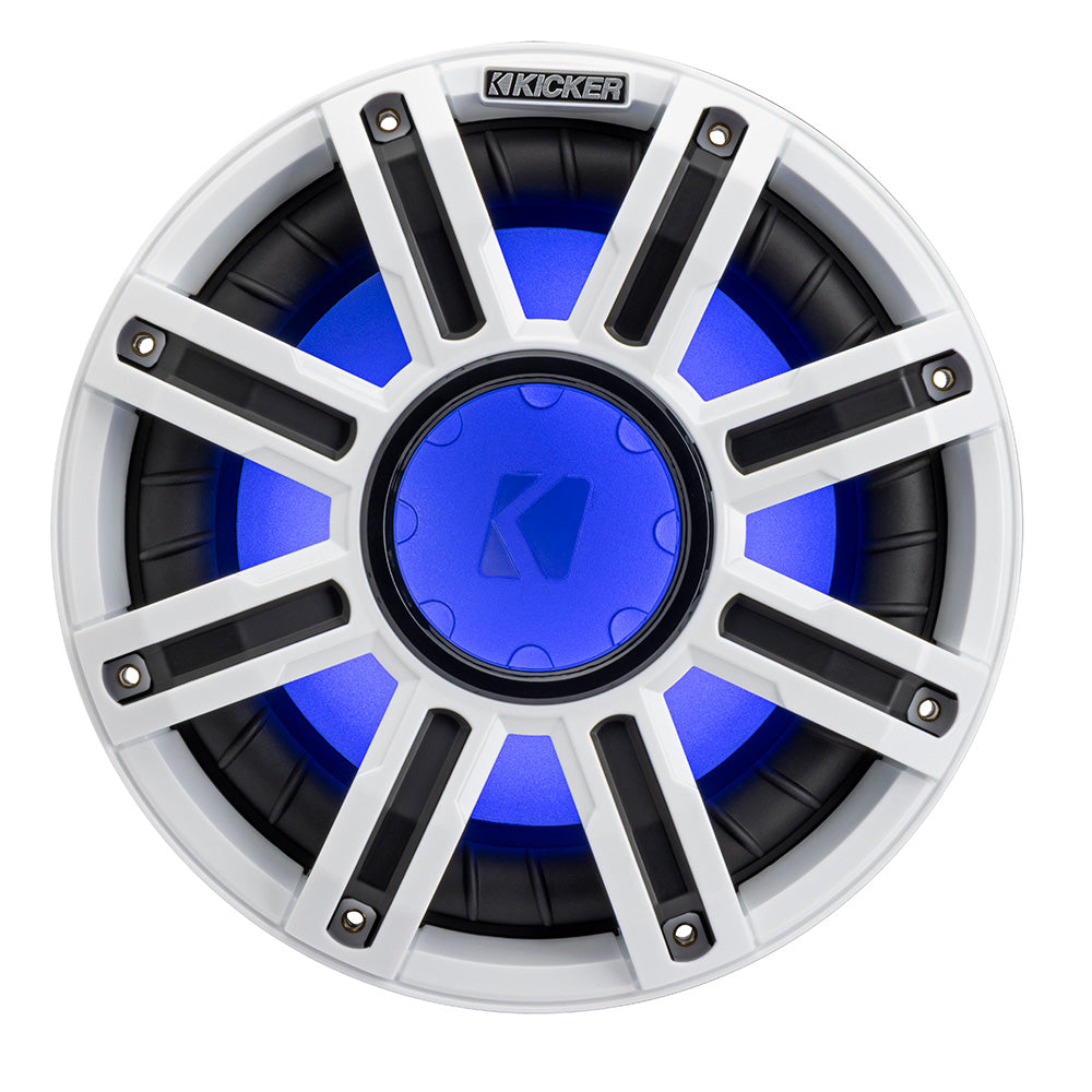 KICKER 12" Premium Marine Subwoofer Grille - White [51MWFG12W]