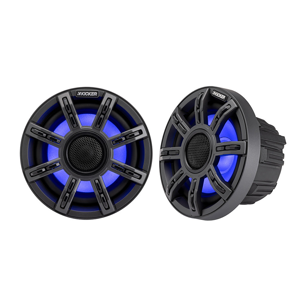 KICKER 6.5" Premium Marine Coaxial Speakers - 4-Ohm [51MSC65]