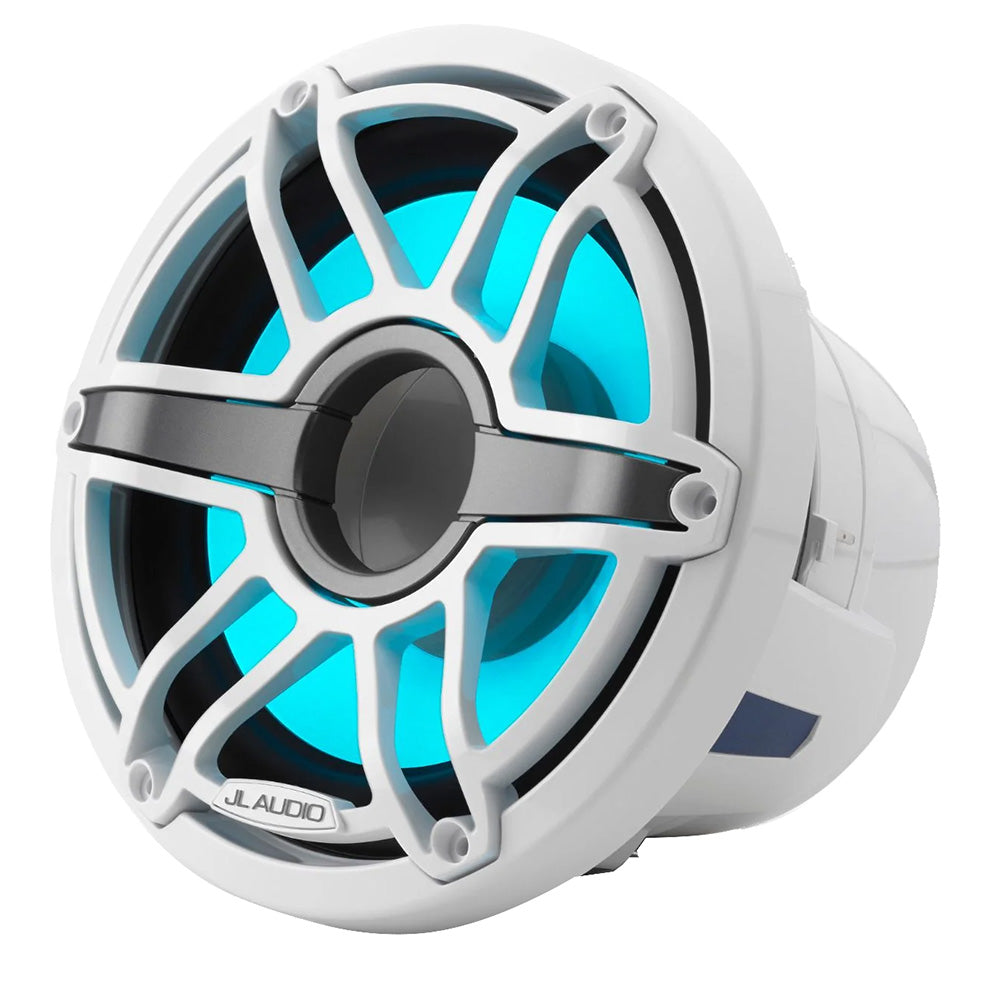 JL Audio M6 8" Marine Subwoofer w/Gloss White Sport Grille  Transflective LED Lighting - M6-8IB-S-GwGw-i-4 [010-03081-00]