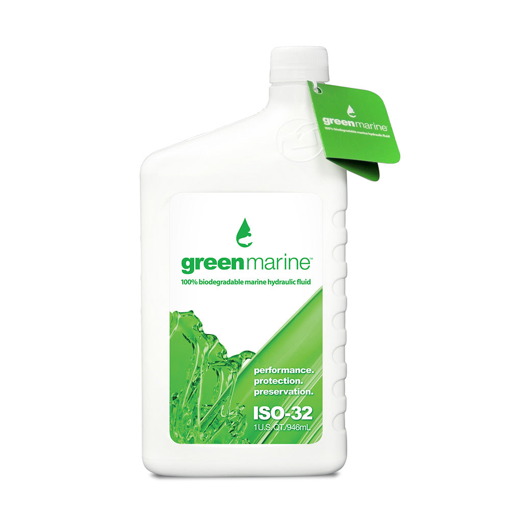 Power-Pole Green Marine ISO-32 Hydraulic Fluid - 1 qt [GM-ISO32-QT-F]