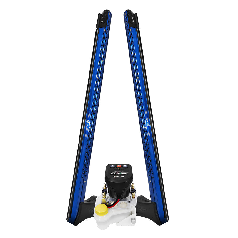 Power-Pole Blade ONE Pump BLS Shallow Water Anchor System - 10' - Dual Blade - Blue [PP-2-BLS-10-BL]