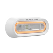 Black Oak Low Pro Off-Road Spreader Light - Bracket Mount - White Housing - Amber LED [MLPS-A]