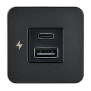 Scanstrut TILE USB-A/USB-C Interior Charging Socket - 12/24V - Black Bezel [SC-TILE-10]