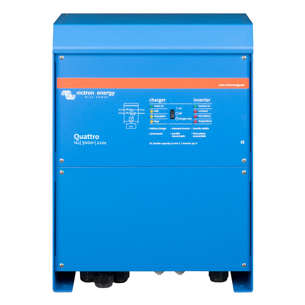 Victron Quattro 12/5000/220-100/100 120V VE.Bus (UL458) [QUA125021102]