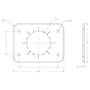 TACO Grand Slam 300 Universal Backing Plate f/GS-300  GS-390 - Pair [BP-0300BSY-1]