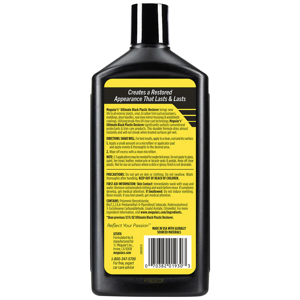 Meguiar's Ultimate Black Plastic Restorer - 16oz [G15816]