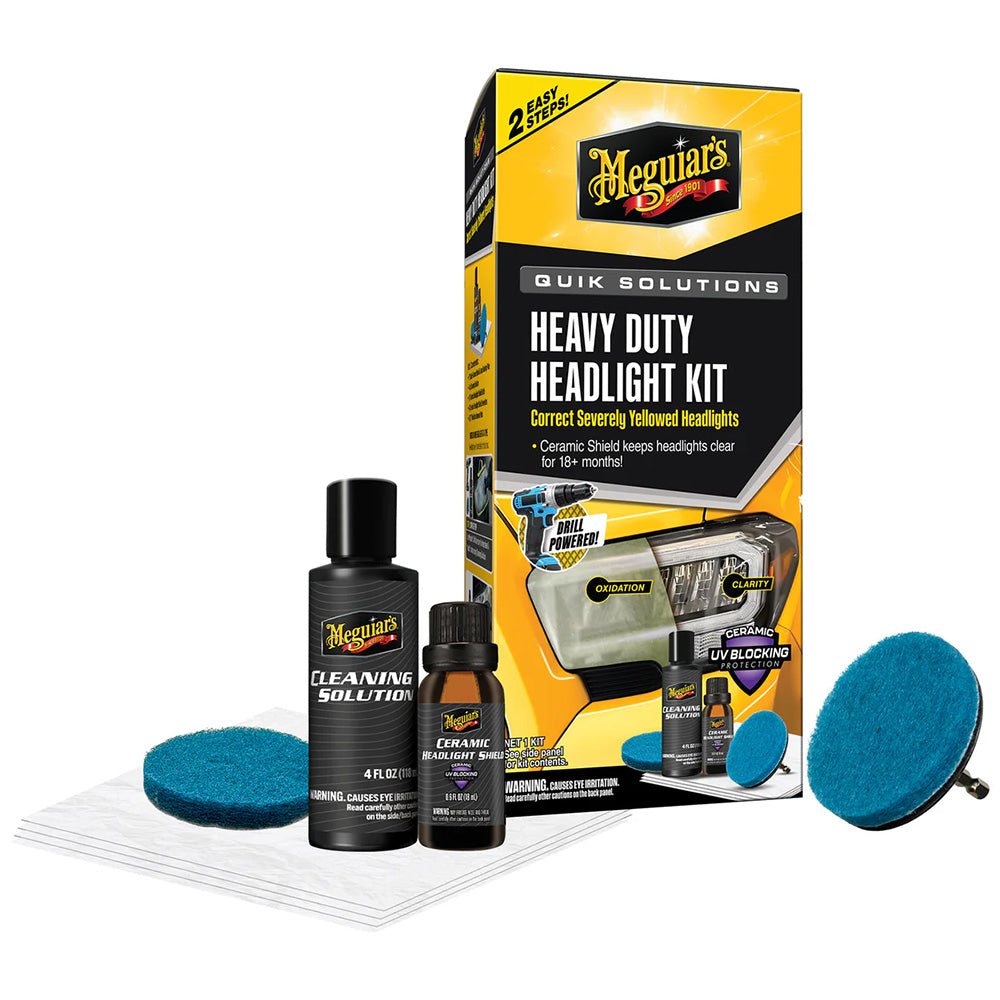 Meguiar's Quik Solutions Heavy Duty Headlight Kit [G55265]