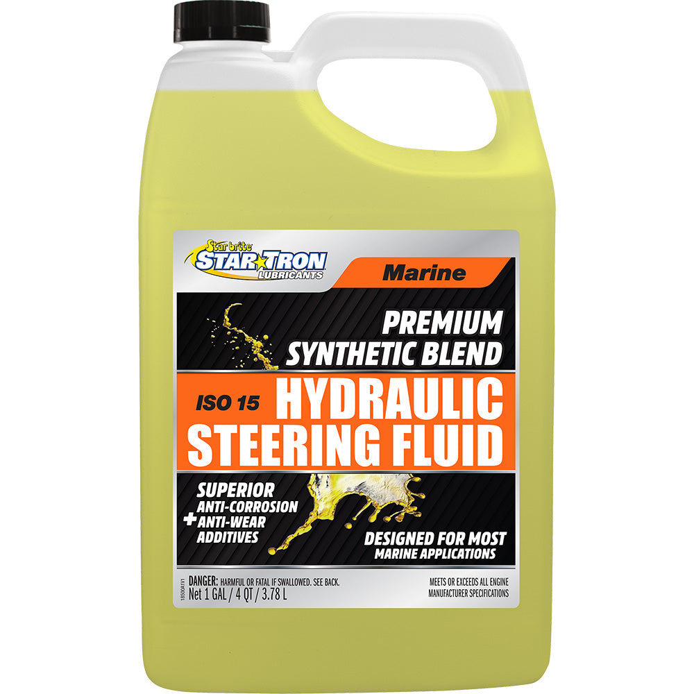 Star brite Hydraulic Steering Fluid - ISO 15 Marine Synthetic Blend - 1 Gallon [18500]