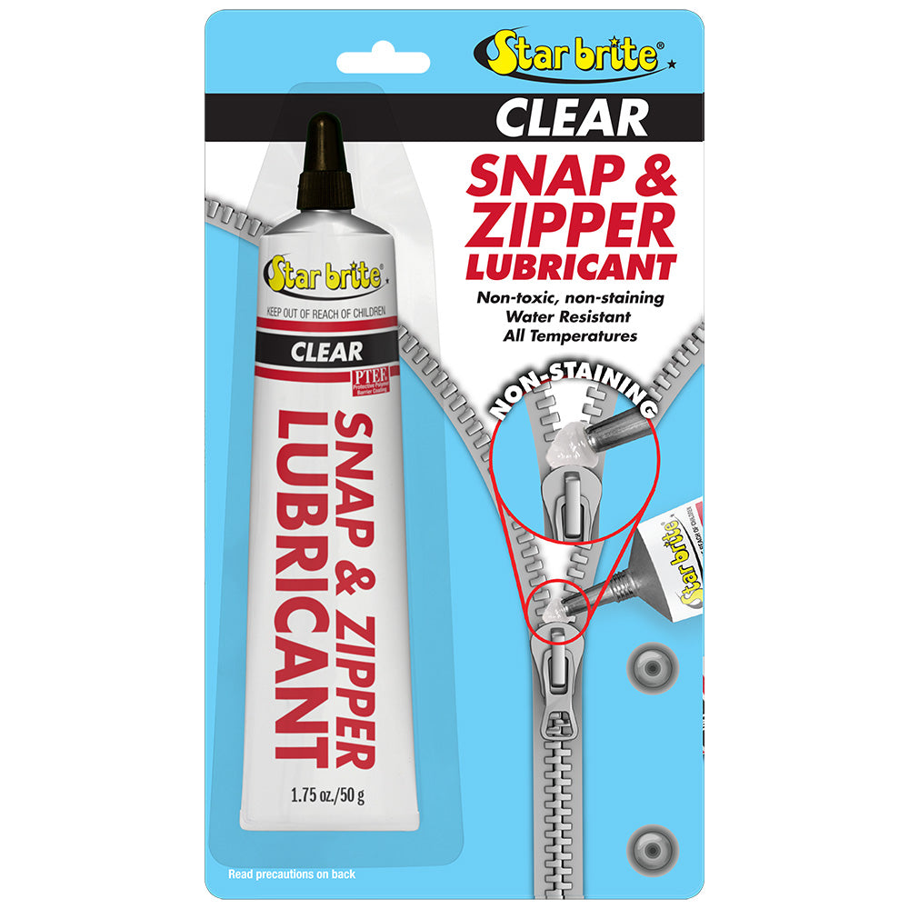 Star brite Snap  Zipper Lubricant - Clear, Multi-Use - 1.75 oz [89102P]