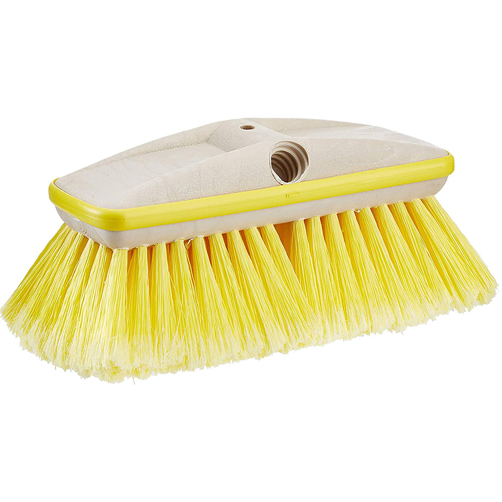 Star brite Deluxe Yellow Soft Wash 8" Brush Head w/Bumper - Dual Connections [40161]