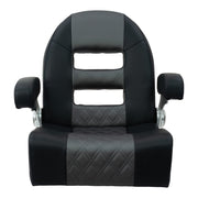 Springfield Console Helm Flip-Up - Black-Grey [1042035-BLK]