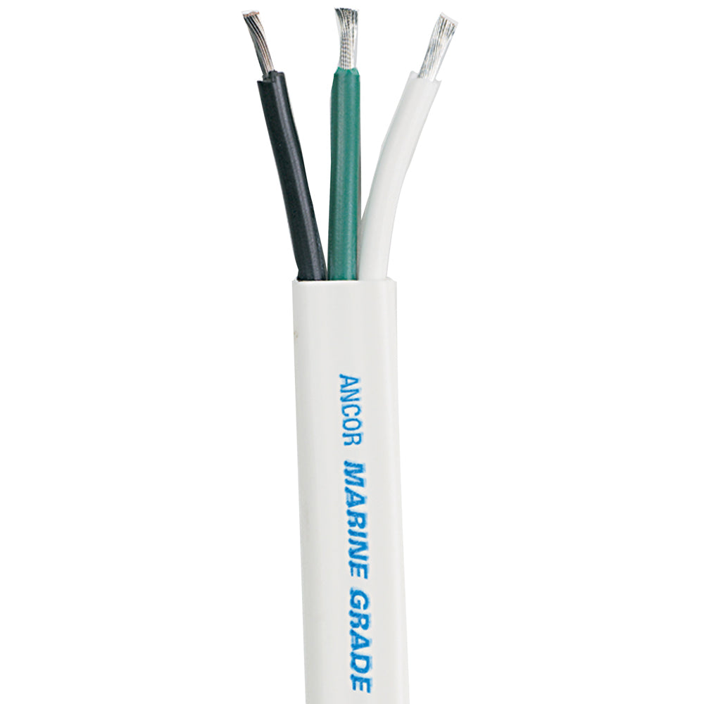 Ancor White Triplex Cable - 10/3 AWG - White/Black/Green *Sold by the Foot [1311-FT]