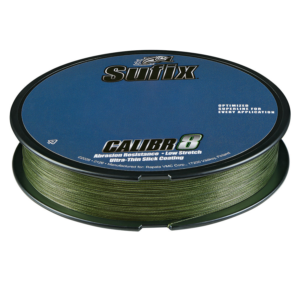 Sufix Calibr8 Braid 150yds 6lb - Low Vis Green [694-006G]