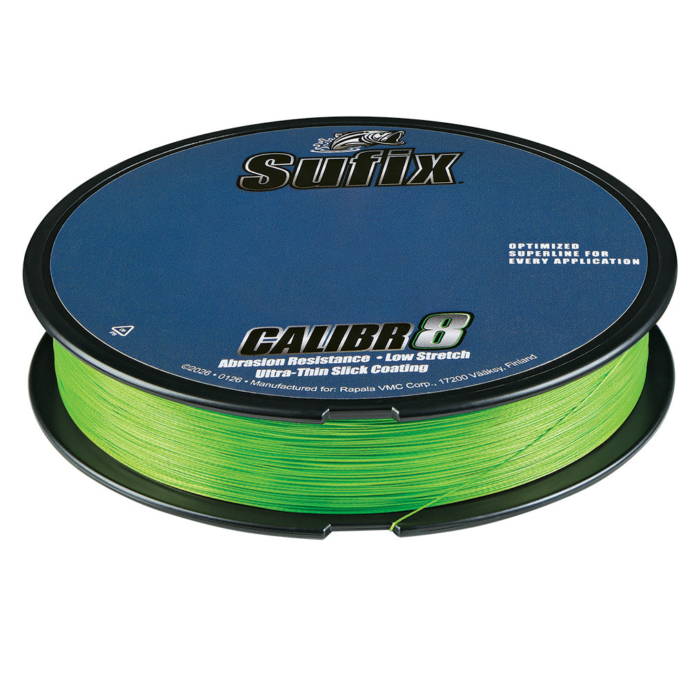 Sufix Calibr8 Braid 300yds 8lb - Neon Lime [694-108L]