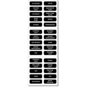 Blue Sea 8030 DC Panel Basic 30 Label Set [8030]