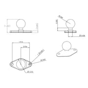 RAM Mount Chrome Diamond Base w/1