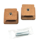 Whitecap Teak Square Drawer Knob - 1-1/8