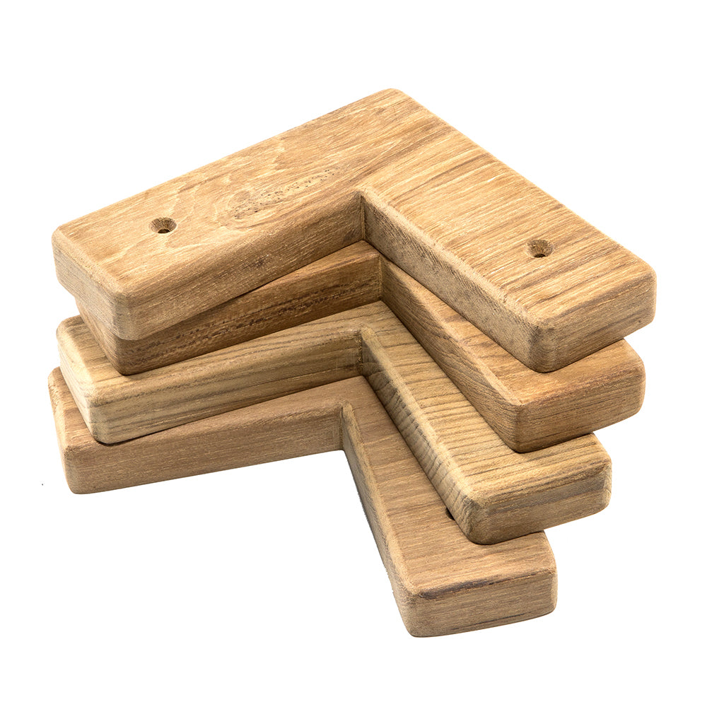 Whitecap Teak Cooler/Box Chocks - 4 Pack [60329]