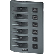 Blue Sea 4307 WeatherDeck 12V DC Waterproof Switch Panel - 6 Position [4307]