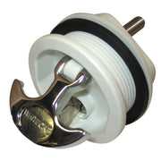 Whitecap T-Handle Latch - Chrome Plated Zamac/White Nylon - Locking - Freshwater Use Only [S-0226WC]
