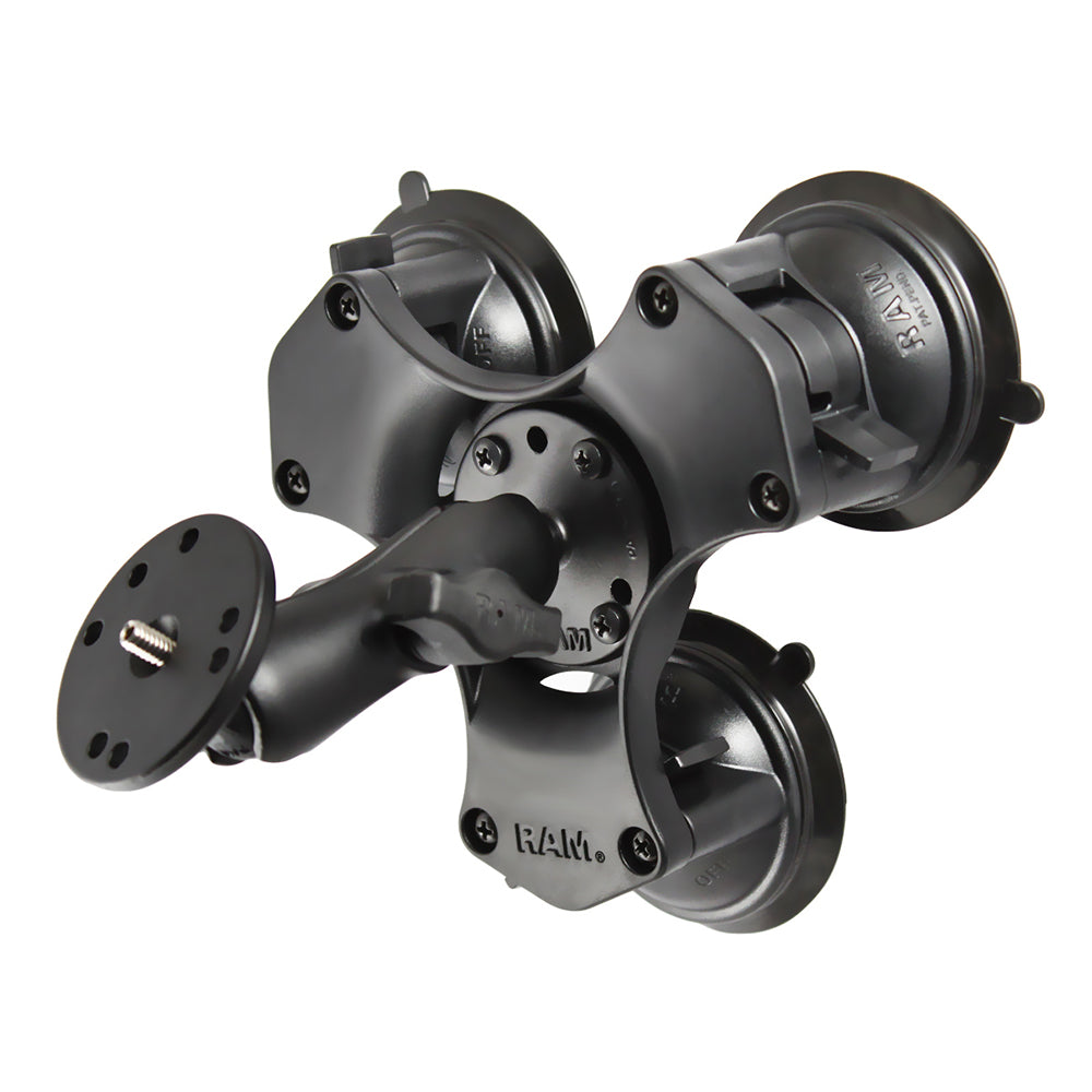 RAM Mount Twist-Lock Triple Suction Mount w/1/4"-20 Stud [RAP-B-365-224-202AU]