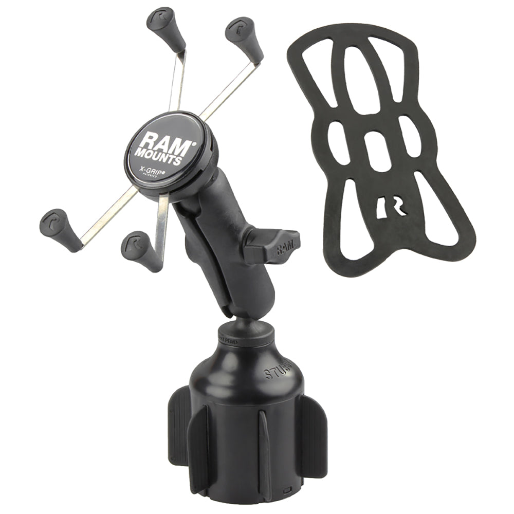 RAM Mount RAM X-Grip Large Phone Mount w/RAM Stubby Cup Holder Base [RAP-B-299-4-UN10U]