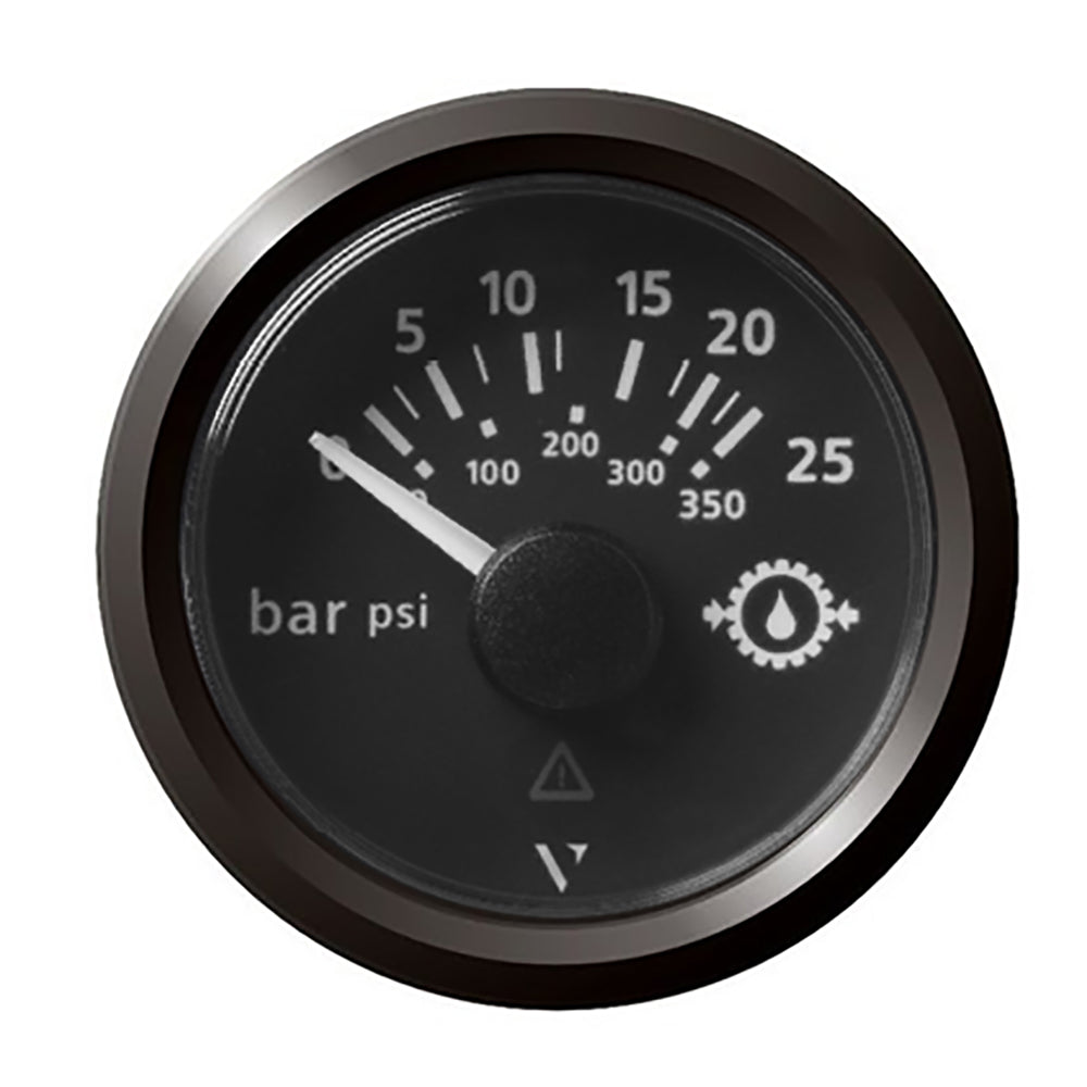 Veratron 52MM (2-1/16") ViewLine Transmission Oil Pressure 25 Bar/350 PSI - Black Dial  Triangular Bezel [A2C59514139]