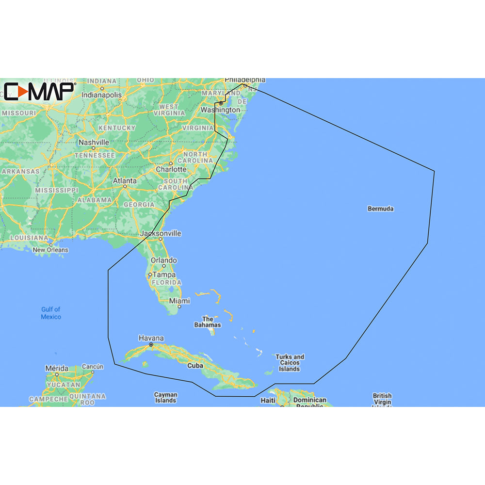 C-MAP M-NA-Y203-MS Chesapeake Bay to Bahamas REVEAL Coastal Chart [M-NA-Y203-MS]