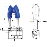 Wichard Thimble Shackle - Captive Pin - Diameter 10mm - 13/32