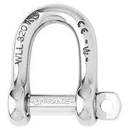 Wichard Not Self-Locking D Shackle - 14mm Diameter - 9/16