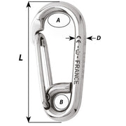 Wichard Symmetric Carbin Hook - 120mm Length - 15/32